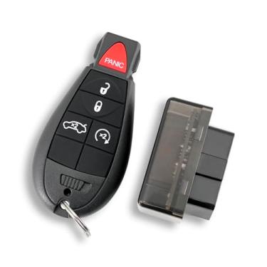 Imagem de Chave de controle remoto de carro de 5 botões para Dodge Charger Challenger Durango Magnum Durango Chrysler 300 Jeep Grand Cherokee Chave de controle remoto de carro 433MHZ M3N5WY783X IYZ-C01C