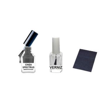 Imagem de Tinta Retoque Tira Risco Carro Chevrolet Cinza - Spectus - Jhow Adesiv