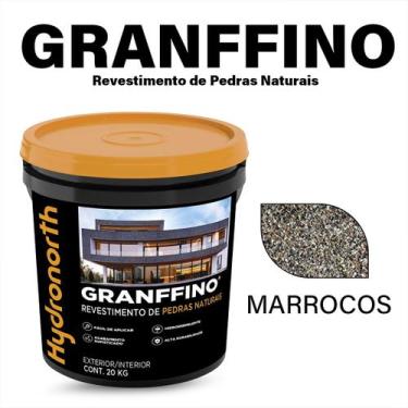 Imagem de Revestimento Textura Granffino Pedras Naturais 20Kg - Hydronorth, Marr