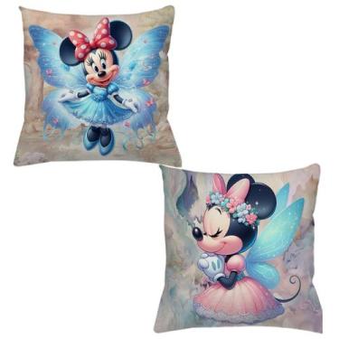 Imagem de Kit c/2 Almofadas Mickey e Minnie Disney Decorativas Cheias - SS Casa 