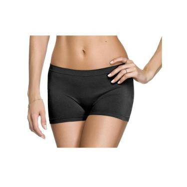 Imagem de Calcinha Básica Boxer Sem Costura - Zee Rucci, Preto, P