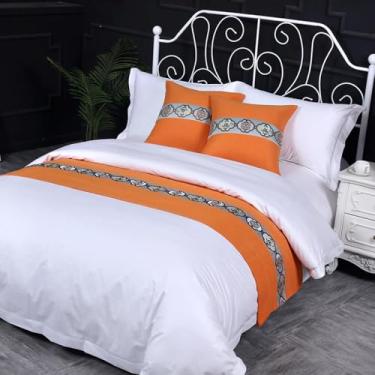 Imagem de Cachecol de corredor de cama de hotel, simples, cor sólida, cachecol, sem desbotamento, cobertores, proteção de cama macia, decoração de quarto de casa, corredores de cama para os pés da