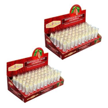Imagem de Kit 2 Display 50 Protetor Labial Manteiga de Cacau Própolis - Flora Ne