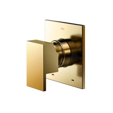 Imagem de Acabamento Monocomando Para Chuveiro E Ducha Higiênica Docol New Edge 926043 1-2" E 3-4" Ouro Polido