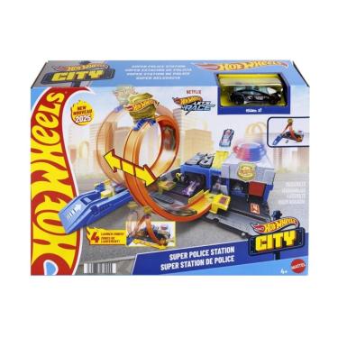 Imagem de Pista Hot Wheels City Super Delegacia - Mattel JBM71