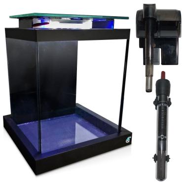 Imagem de Aquário 10 litros Quili Blackbox Nano + Completo