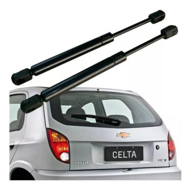 Imagem de Kit Par Pistão Amortecedor Tampa Traseira Porta Malas Celta 2005 2006 2007 2008 2009 2010 2011 2012 2013 2014 2015 2016