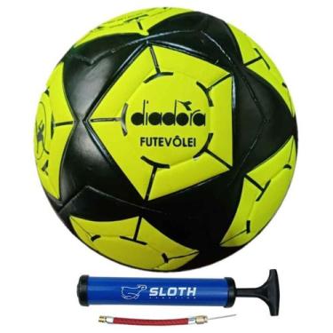 Imagem de Bola de Futevôlei Diadora Elite-R + Bomba de ar, Amarelo