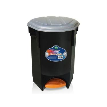 Imagem de Lixeira 30Lts Com Pedal Montado Cozinha Banheiro Arqplast