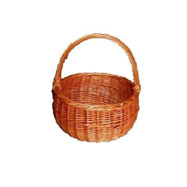 Imagem de Cesta de vime para cogumelos diâmetro 20 x 28 cm envernizado
