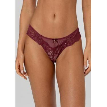 Imagem de Calcinha fio Duplo de Tule com Renda - New Love, GG, Sensuale