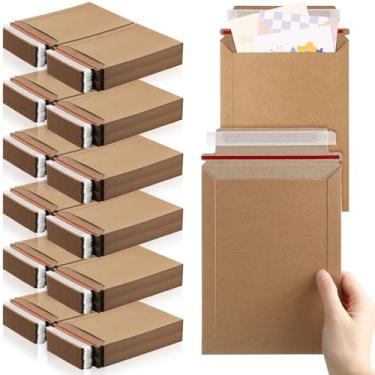 Imagem de Fainne Pacote com 300 documentos fotográficos 15 x 20 cm, envelopes rígidos, envelopes rígidos, envelopes de envio para documentos com imagem, CD (Cor Kraft)