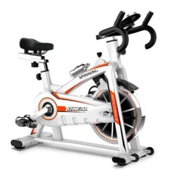 Imagem de Bicicleta Spinning Ergométrica com 15 Níveis de Resistência, Flywheel 11kg, Transmissão por Correia e Monitor LCD – Uso Residencial até 120kg