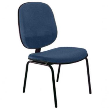 Imagem de Cadeira Diretor Fixa Para Escritório Linha Uno Azul - DESIGN OFFICE MÓ