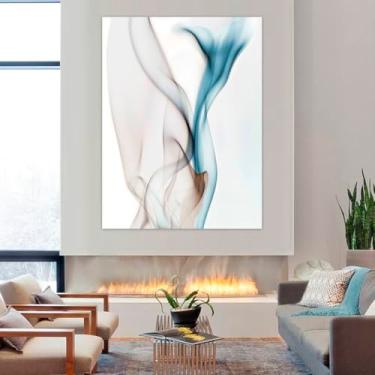 Imagem de Quadro Decorativo Abstrato Veu, Tela em Canvas na Vertical ideal para ambiente de Sala de estar, jantar, reuniões, Quarto e Hall de entrada