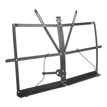 Imagem de Acouto Partitura Dobrável Portátil Stand para Guitarra, Piano, Violino - Suporte de Metal Leve Com Fácil Configuração