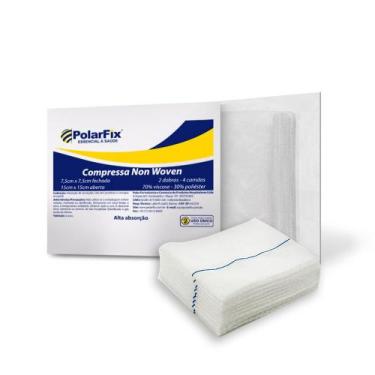 Imagem de Compressa cirúrgica non woven estéril 7,5x7,5cm sem RX com 10un - Pola