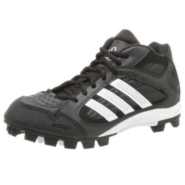 Imagem de adidas Tênis de beisebol masculino Triple Star 5 Mid, Preto/Runwht/Metsil, 9.5