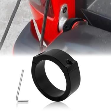 Imagem de MLWRID Trava antifurto para porta traseira compatível com Toyota Tacoma 2016-2023 CNC trava de porta traseira de alumínio com dois parafusos