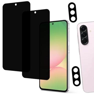 Imagem de HKKAIS [Pacote com 2-2 protetores de tela de privacidade, projetado para Samsung Galaxy A56 5G, antiespião, filme de vidro temperado privado, pacote com 2 unidades