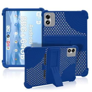 Imagem de Capa para tablet UMIDIGI G1 Tab de 10,1 polegadas, capa de proteção para tablet NOUKAJU (com caneta), suporte ajustável, silicone macio, capa de proteção de silicone para UMIDIGI G1 Tab (azul)