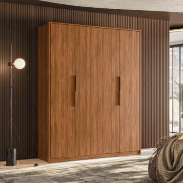 Imagem de Guarda Roupa Casal 4 Portas 3 Gavetas Attore Tx Démobile - Demóbile, N