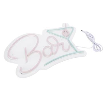 Imagem de Luocute Sinal de Neon de Bar, 10.2x16.9in Acrílico de Barra de Led de Acrílico Com Corrente de Suspensão, Decoração Movida a USB para Decoração de Parede do Clube de Festas Em Casa, Luz