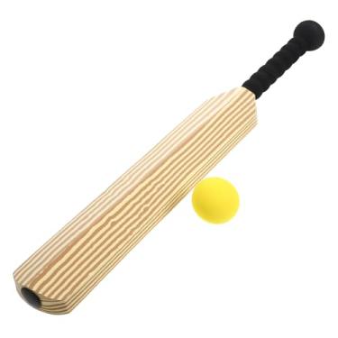 Imagem de POPETPOP Conjunto de Críquete EVA - Taco de Críquete 22,79 com uma bola de críquete, kit exclusivo de críquete para crianças, conjunto de críquete infantil, jogos de críquete, para adultos, crianças,