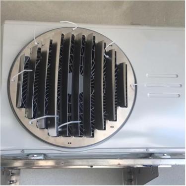 Imagem de Defletor De Ar Condicionado De Aço Inoxidável Para Unidade Externa Ventilação De Ar Cobertura Completa Proteção Cerca Tela Saída De Ar Defletor De Sopro Anti-diret, Diameter 50CM