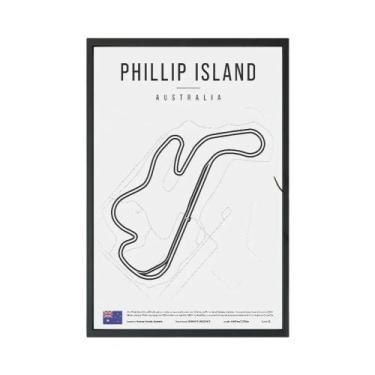 Imagem de Monaco Miami Fórmula 1 Pista Poster Arte De Parede Sem Moldura Para Sa