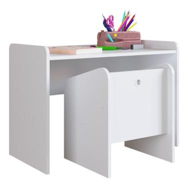 Imagem de Conjunto Mesa E Cadeira Infantil Multimóveis CR40122 Branco