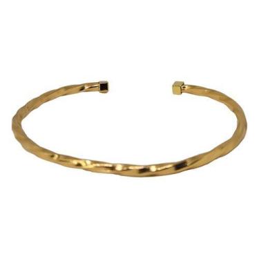 Imagem de Bracelete Pulseira Fio Torcido Ouro Moderno Design Exclusivo - Bellavi