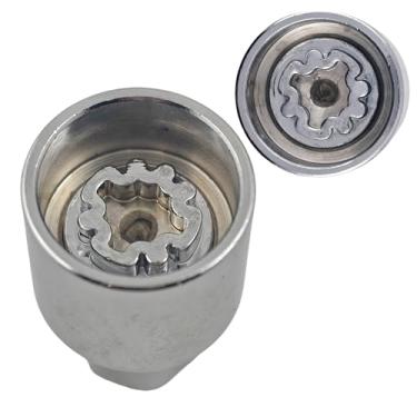 Imagem de Substituição de chave de porca de bloqueio de roda 307 para Benz compatível com chave de trava de roda Mercedes Benz, ferramenta de remoção de porca de pino antifurto