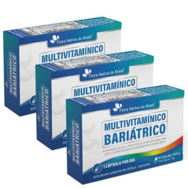 Imagem de KIT 3X Multivitamínico Bariátrico 30 cápsulas - Flora Nativa - Flora N