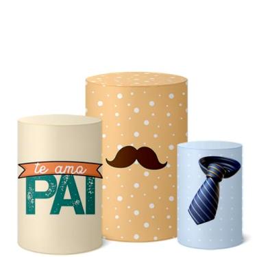 Imagem de Trio Capas Cilindro Decoração Festa Veste Fácil Dia dos Pais (CLPAI0033)