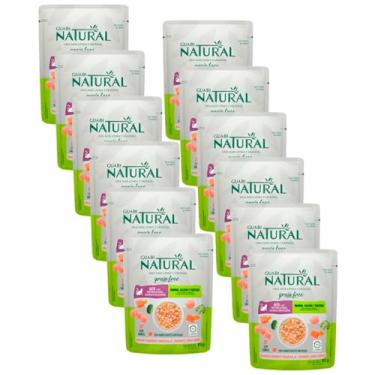 Imagem de Ração Úmida Guabi Natural Sachê Gatos Grain Free Frango Salmão e Vegetais 85g 12 Unidades