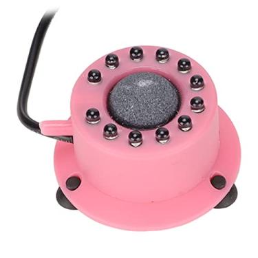 Imagem de KIMISS Luz de Bolhas de LED Múltiplas Coloridas para Tanque de Peixes - Borbulhador de Aquário Redondo à Prova d'água Com Pedra de Ar, Iluminação de Deco de Alto Brilho (Plugue da UE 110~240V)