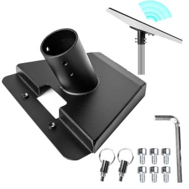 Imagem de Guolich Suporte V3 Gen3 Starlink Mount, compatível com prato padrão Starlink, kit de montagem de poste Starlink à prova de intempéries para parede, telhado, trailer, carro e acessórios de roteador (1