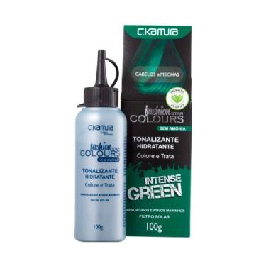 Imagem de Tonalizante C.Kamura Color Intense Intense Green Banho De Brilho 100g