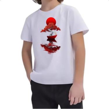 Imagem de Camiseta Infantil Bonsai Barco Japan Arte - Alearts, 8
