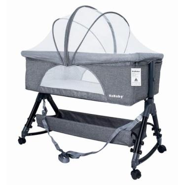 Imagem de Berço Portátil Moises Co-bed Até 15kg C/ Balanço Mosquiteiro e Cesto L