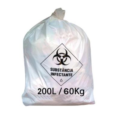 Imagem de Saco lixo hospitalar infectante 200l c/100 branco embalac