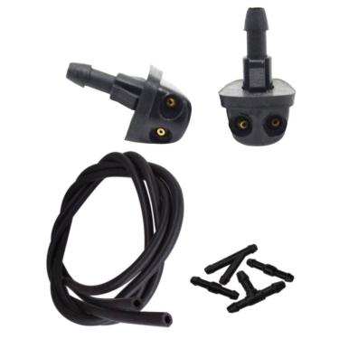 Imagem de Par Brucutu Bico Agua Parabrisa Chevrolet Tracker +Mangueira