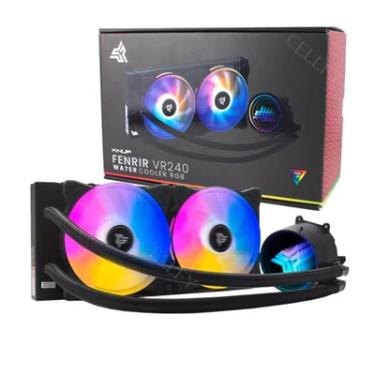 Imagem de Fan Water Cooler Knup, Intel Amd, Duplo Fenrir, PWM, CPU, LED, RGB  - 12V