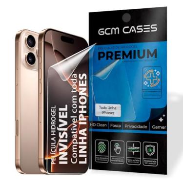 Imagem de Película Hidrogel GCM Cases Proteção Premium Compativel com Todos Modelos de iPhones (1, Invisível, iPhone 16 Pro Max)