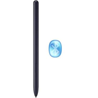 Imagem de Caneta Tab S7/S8/S9/S10 S (com Bluetooth) de substituição para tablet Samsung Galaxy Tab S7/S8/S9/S10, todas as pontas/pontas + pinças de substituição da Verison Stylus Pen (S Pen preta)