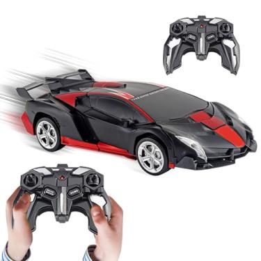 Imagem de Carro De Controle Remoto,Carro RC Elétrico Transformável em Robô com Luz - Brinquedos de Veículo com Rotação 360° Atividades Educativas para Meninos em Interior Exterior Jardim Escola e Casa