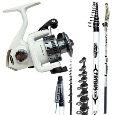 Imagem de Vara Telescópica Ultra Light Molinete Drag 3kg Kit Tribus - MAKIS FISH