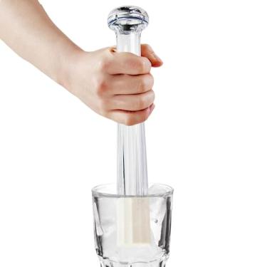 Imagem de Bar Muddler, Triturador de de 9,45 polegadas de comprimento, Utensílios domésticos de cozinha com base serrilhada para mistura de mojitos e outras bebidas de frutas