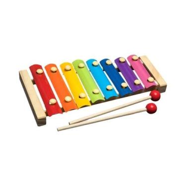 Imagem de Blocos de Madeira Montessori Coloridos e Chocalhos Musicais Educativos